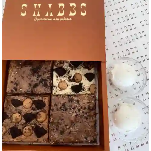 Brownies X4 & Helado X2