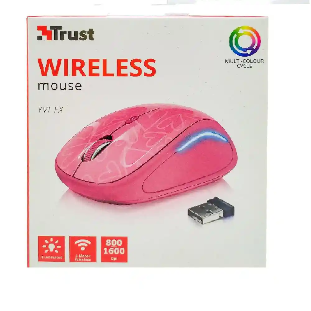 Trust Mouse Ivy Fx Rosado