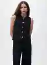 Chaleco Yolando Negro Talla L Mujer Mango