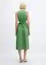 Vestido Irena-H Verde Talla L Mujer Mango