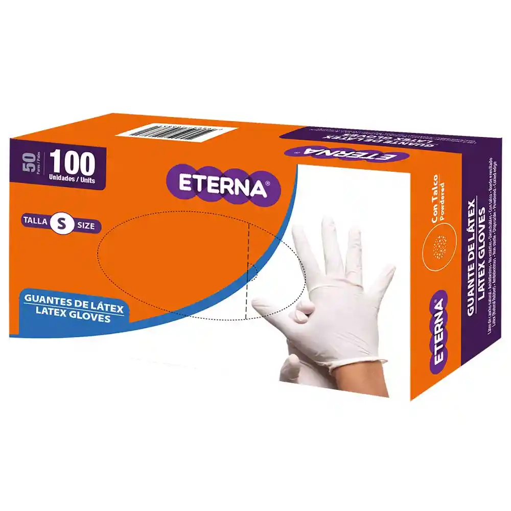 Eterna Guantes de Látex Talla S