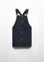 Vestido Pichi Valen Niñas Navy Talla 11 Mango