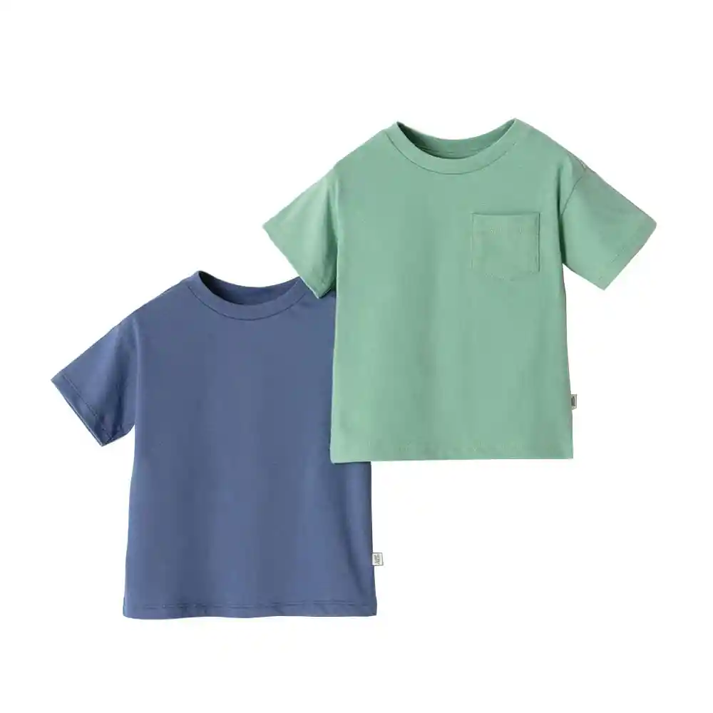 Camisetas Manga Corta en Algodón Bebito Vidar X2 Baby Fresh