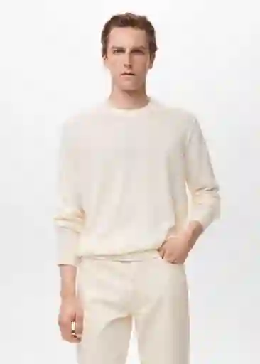 Jersey Avena Marfil Talla L Hombre Mango