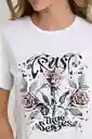 Camiseta Trust Color Blanco Talla XS Ragged