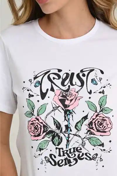 Camiseta Trust Color Blanco Talla XS Ragged