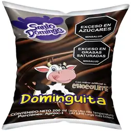 Santo Domingo Leche Uht Entera Sabor a Chocolate