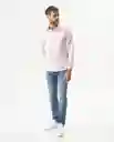 Camisa Oxford Duck Rosa Simple Claro Talla M Chevignon