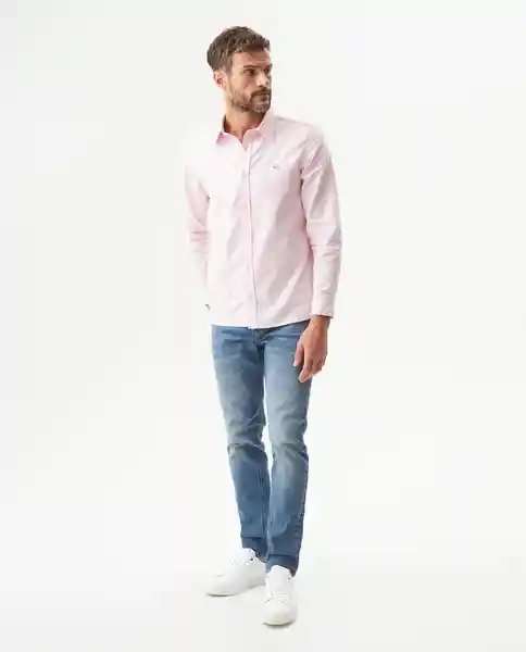 Camisa Oxford Duck Rosa Simple Claro Talla M Chevignon