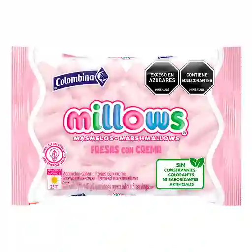 Millows Masmelo Sabor a Fresas con Crema