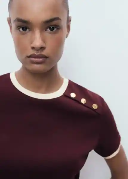 Camiseta Pirti Burdeos Talla L Mujer Mango