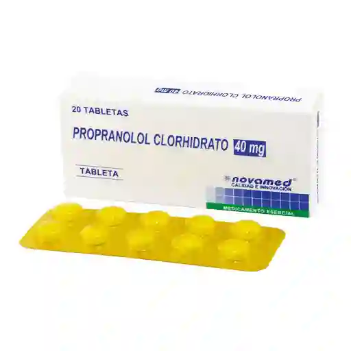 Novamed Propranolol Clorhidrato Tableta (40 mg)