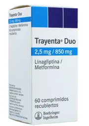 Cruz Verde Trayenta Duo (2.5+1000)mg Tab Rec Fco X 60