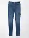 Jean Elasticidad Jegging Mujer Azul Talla 10 American Eagle