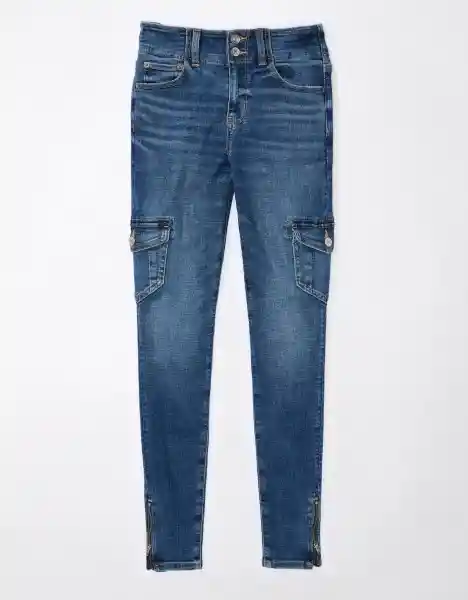 Jean Elasticidad Jegging Mujer Azul Talla 10 American Eagle