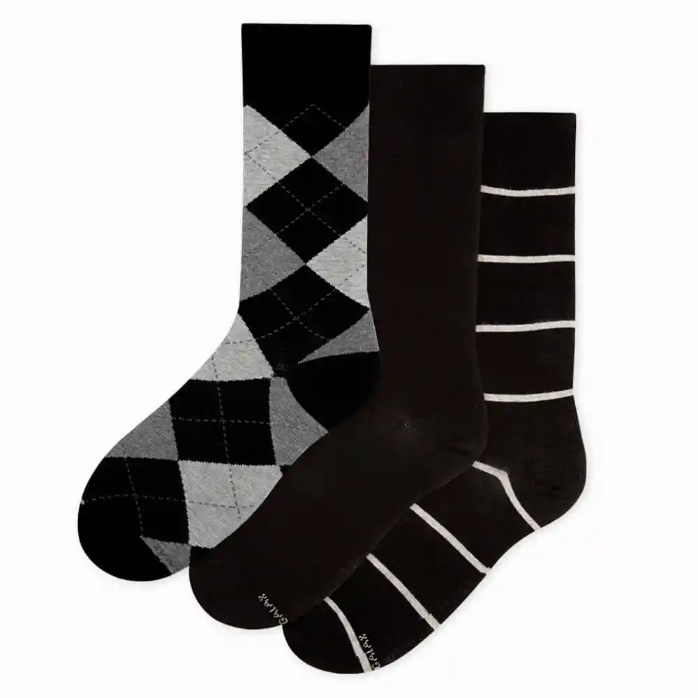 Medias Casuales Tradicional Masculino Foshan X3 Galax Talla 10-12