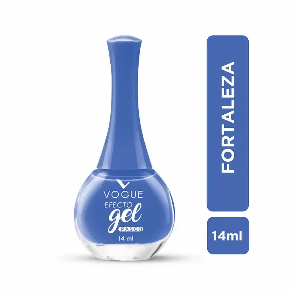 Vogue Esmalte Efecto Gel Fortaleza Azul
