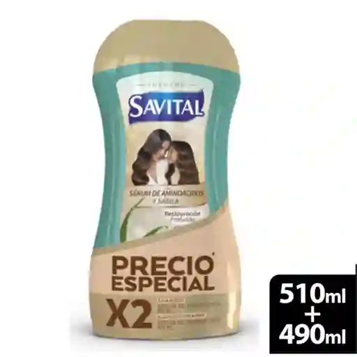 Oferta Shampoo + Acondicionador Aminoacidos Savital
