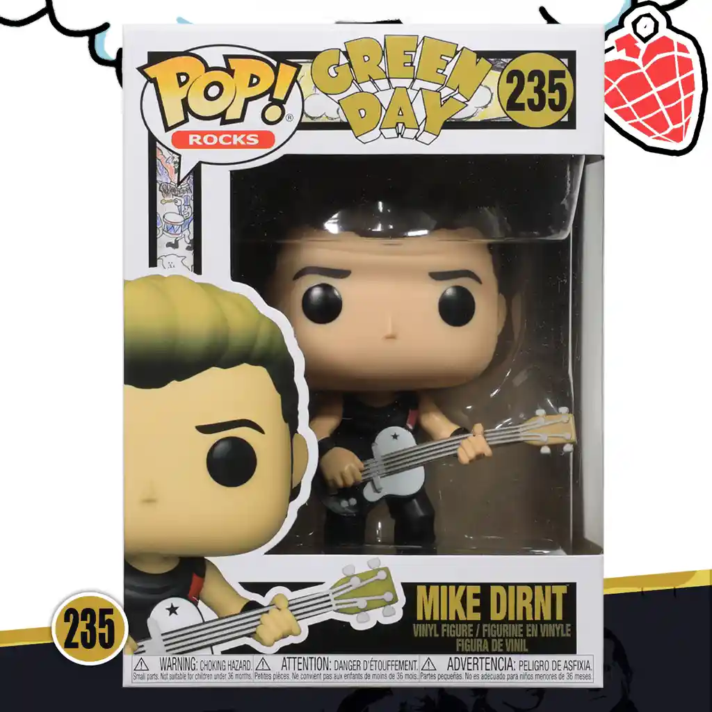 Funko Pop! Figura Colección Green Day Mike Dirnt