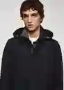 Abrigo Medina Antracita Talla XL Hombre Mango