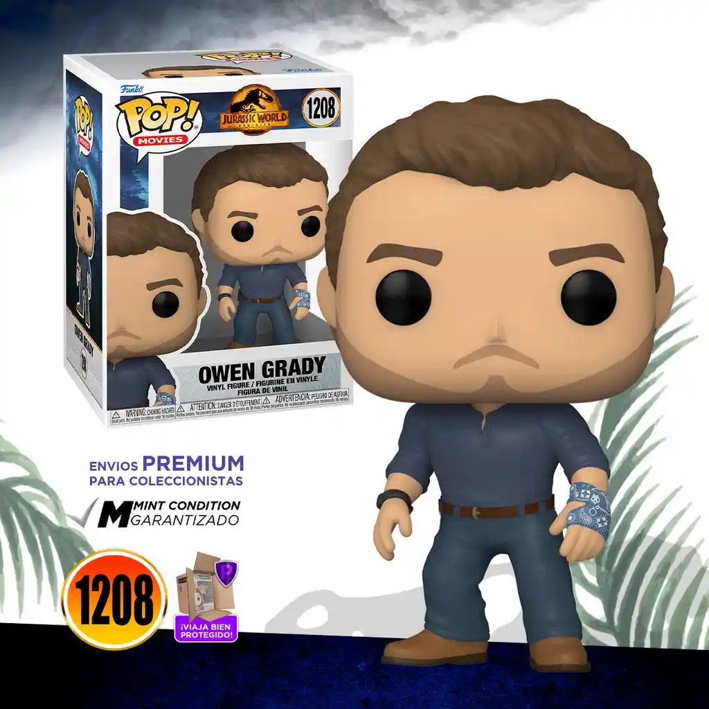 Funko Pop! Figura Colección Jurassic World Dominion Owen Grady