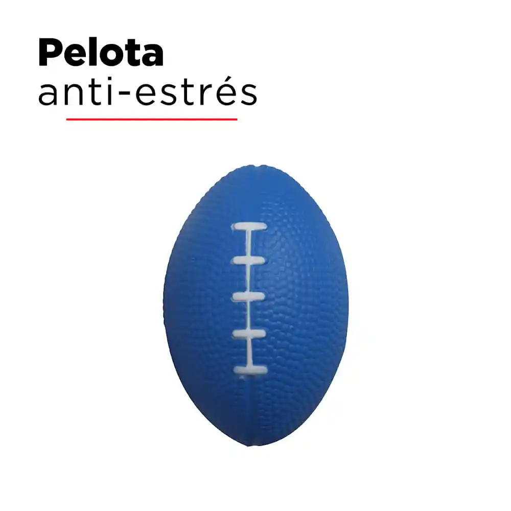 Bola de Estrés Rugby Color Azul Miniso