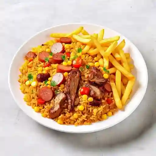 Arroz ranchero wok para 6 personas