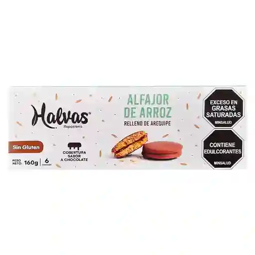 Alfajor de Arroz Halvas Chocolate