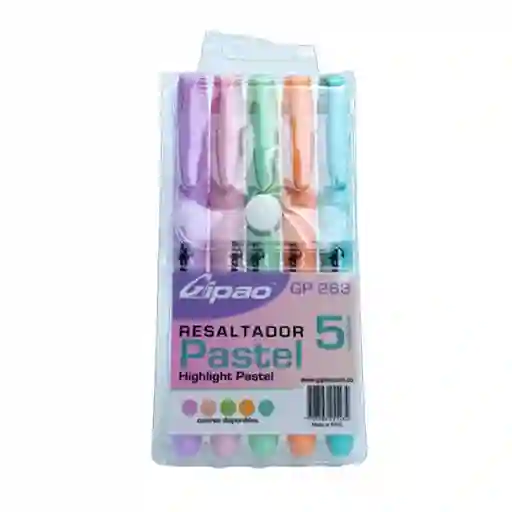 Resaltador Pastel X5 Gipao