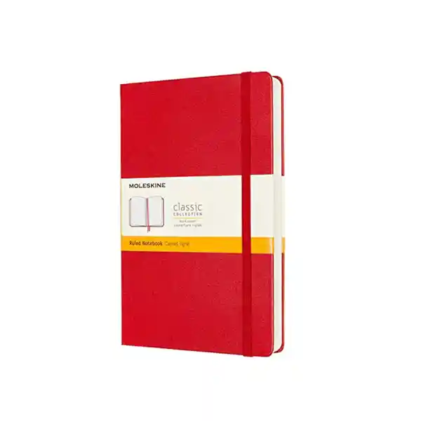Moleskine Cuaderno Expanded Rayas Rojo Grande