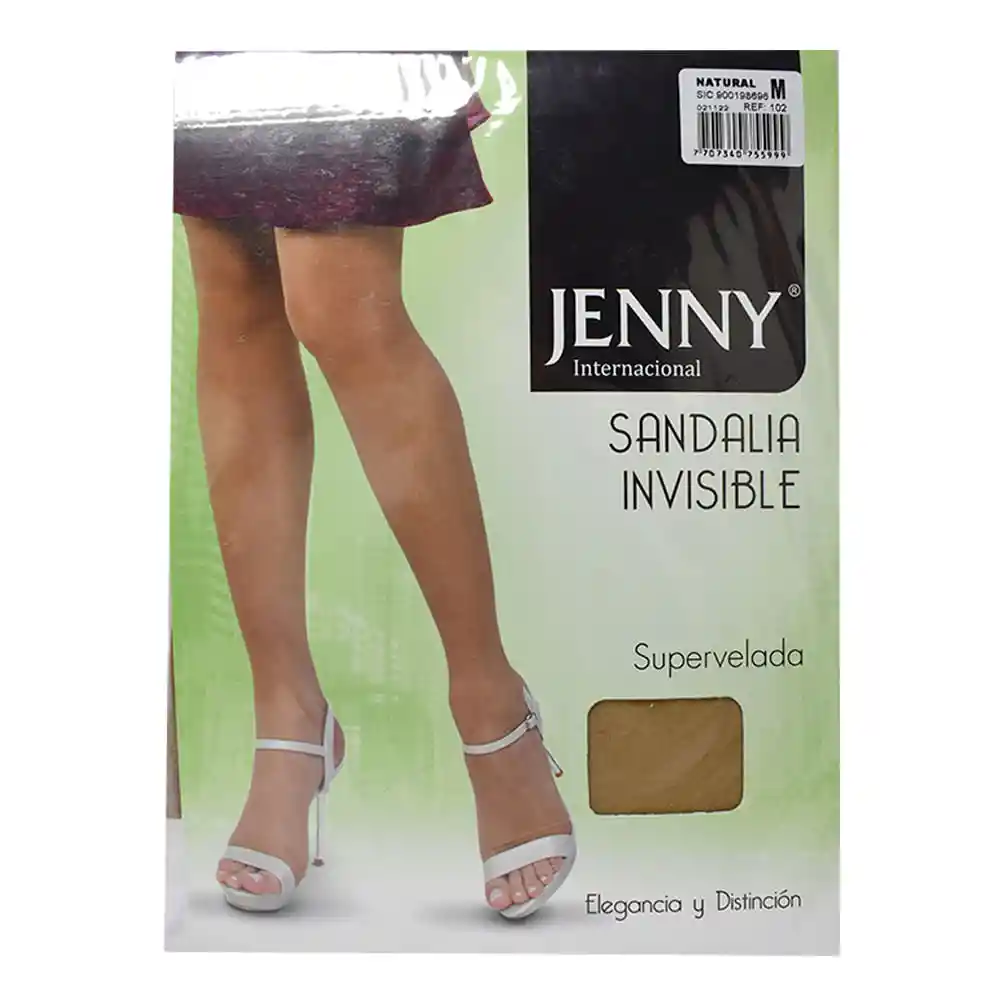 Media Super Velada Jenny Sandalia Natural Talla M
