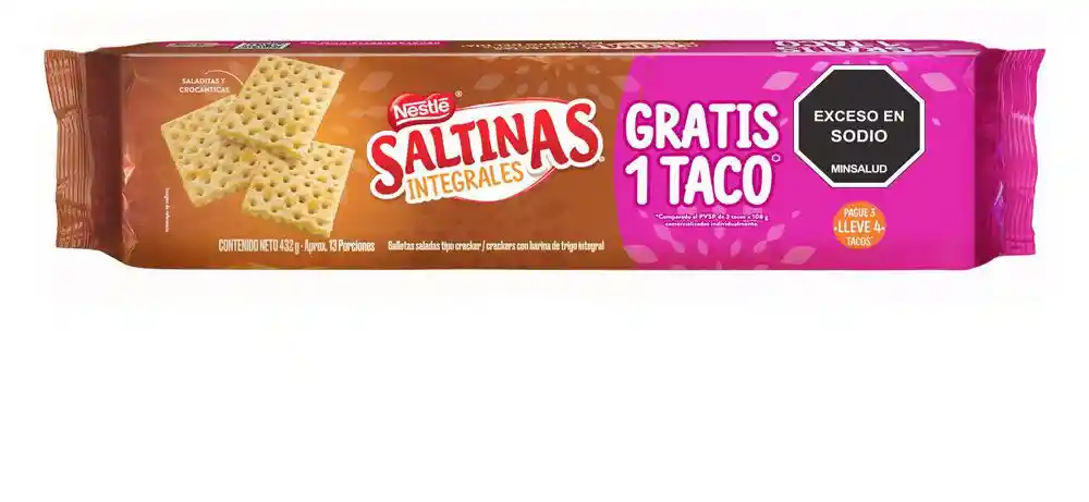 Galletas Saltinas Integral(432 Gr)