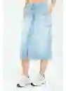 Falda Midi Botones Pf21320018