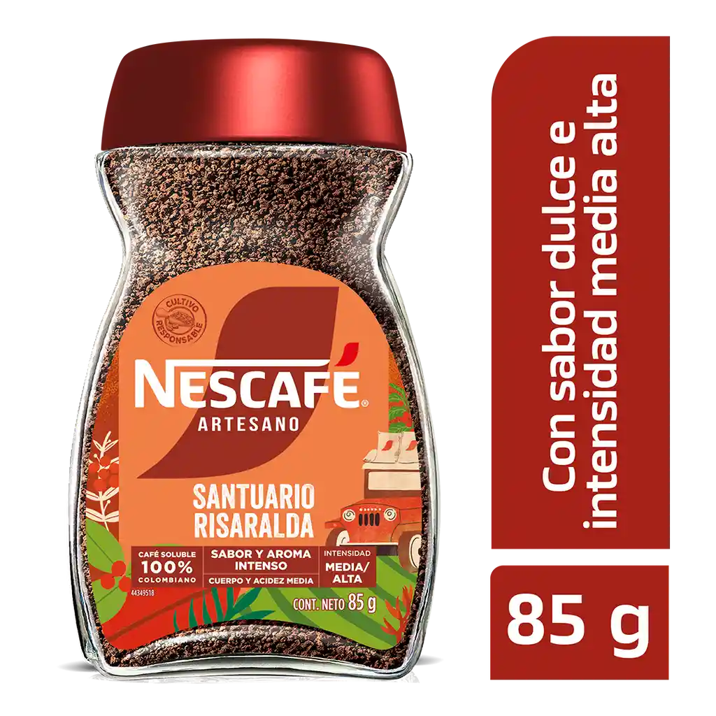 Café instantáneo NESCAFÉ Artesano Santuario x 85g