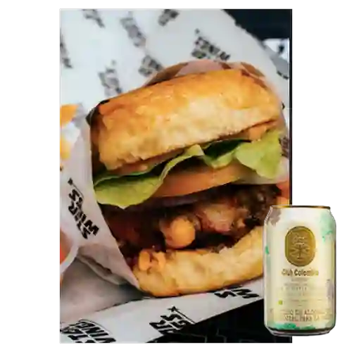 Combo Star Burguer + Club Colombia Dorada 330ml