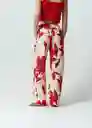 Pantalón Pompeya Mujer Rojo Oscuro Talla S 532G327 Naf Naf