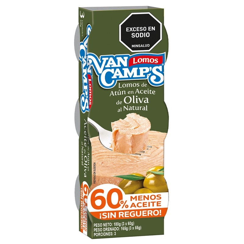 Van Camp's Atún En Aceite de Oliva Menos Aceite 180g