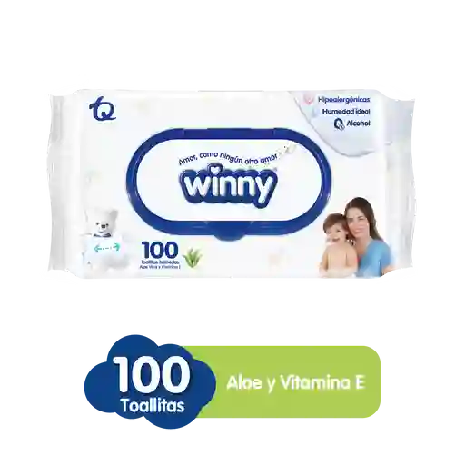 Toallitas Húmedas Winny con Aloe Vera y Vitamina E