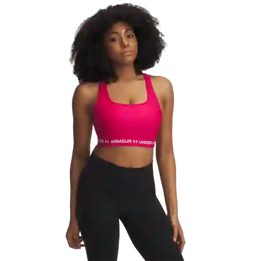 Under Armour Brásier Top Ssback Mid Mujer Rosado Talla SM