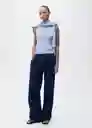 Top Bugambi Celeste Talla L Mujer Mango