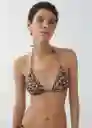 Top Bikini Mar Marrón Talla XS Mujer Mango