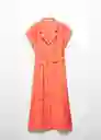 Vestido Travel Coral Talla XL Mujer Mango