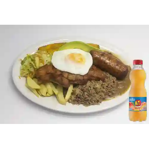 Combo Bandeja Paisa + Hit Mango 500 ml