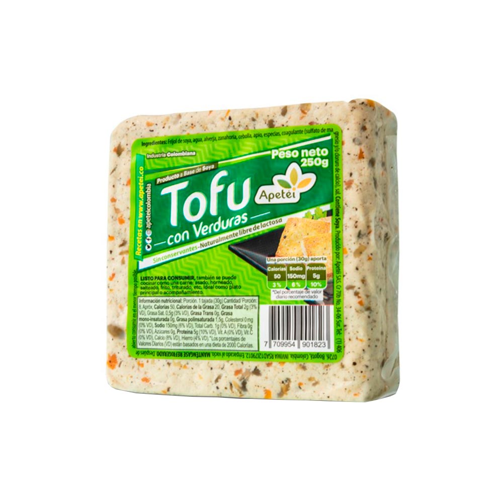 Apetei Queso Tofu con Verduras 250 g