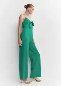 Enterizo Mono Simona Verde Talla 24 Mujer Mango