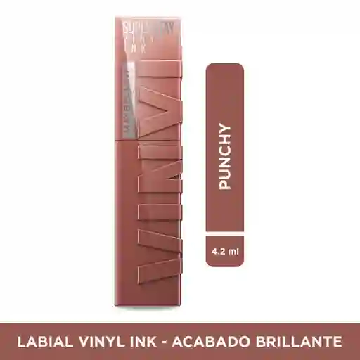 Maybelline Labial Líquido Superstay Vinyl Ink Punchy