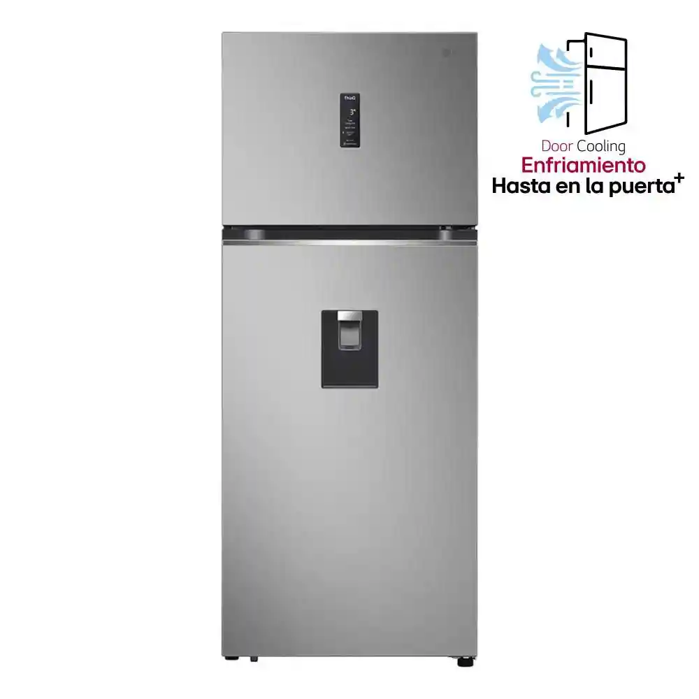 Nevera Lg No Frost Congelador Superior Top Mount Vt40apyc.apycclm Plata