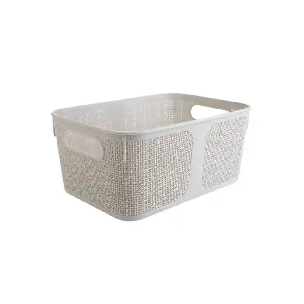 Canasto Closet Lino Dúo Es Gris