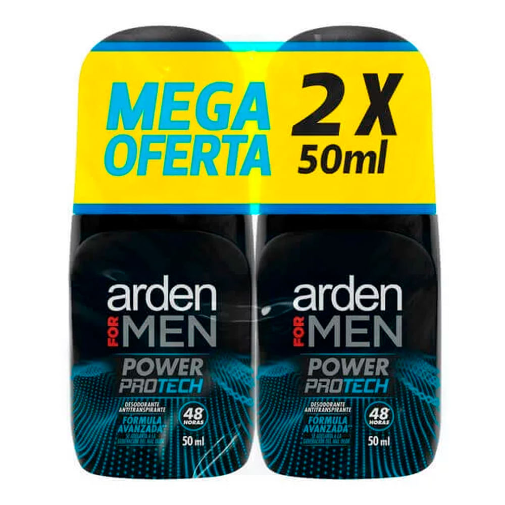 Desodorante Arden For Men Roll On Protech Ml C/u 50 ml