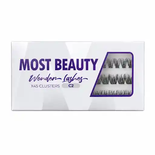 Pestañas Most Beauty en Clusters Referencia C2 Mix Caja